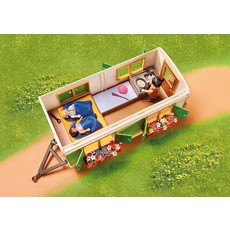 PLAYMOBIL PONY SHELTER WITH MOBILE HOME**