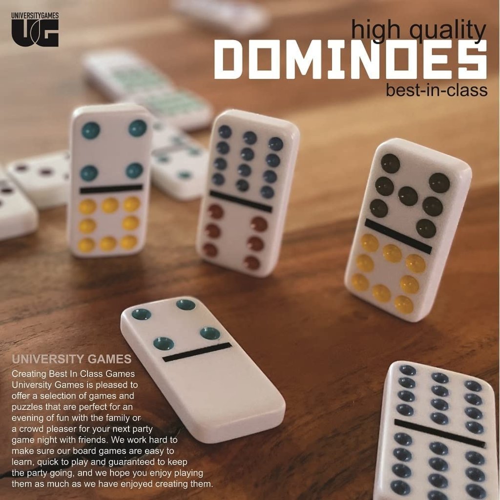 UNIVERSITY GAMES SPINNER DOMINOES