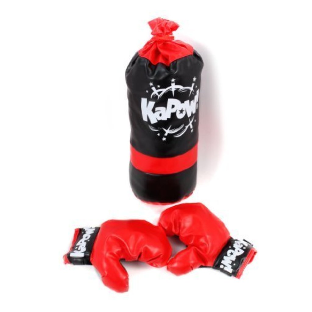 PUNCHING BAG W/GLOVES THE TOY STORE