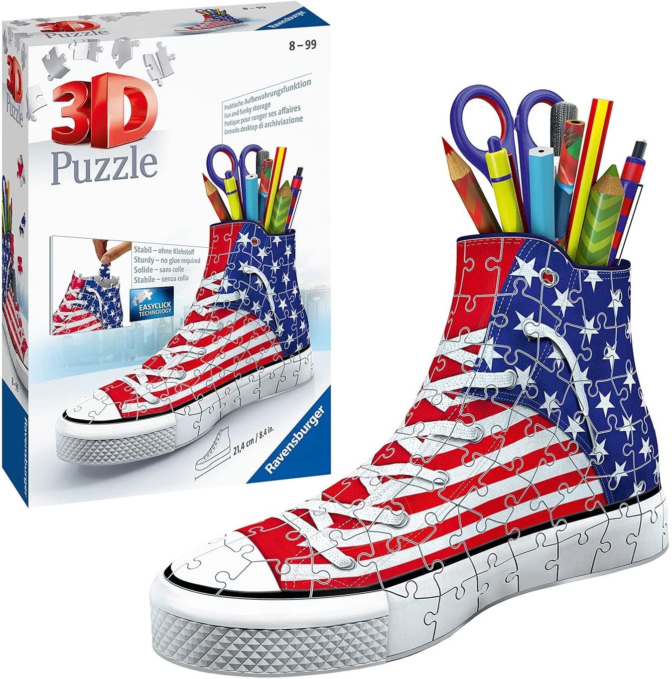 RAVENSBURGER PUZZLE 3D Portapenne Sneaker 108 Pezzi Frozen 2 00.012.121 EUR  37,99 - PicClick IT