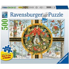 RAVENSBURGER USA CHRISTMAS SONGBIRDS 500 PIECE PUZZLE