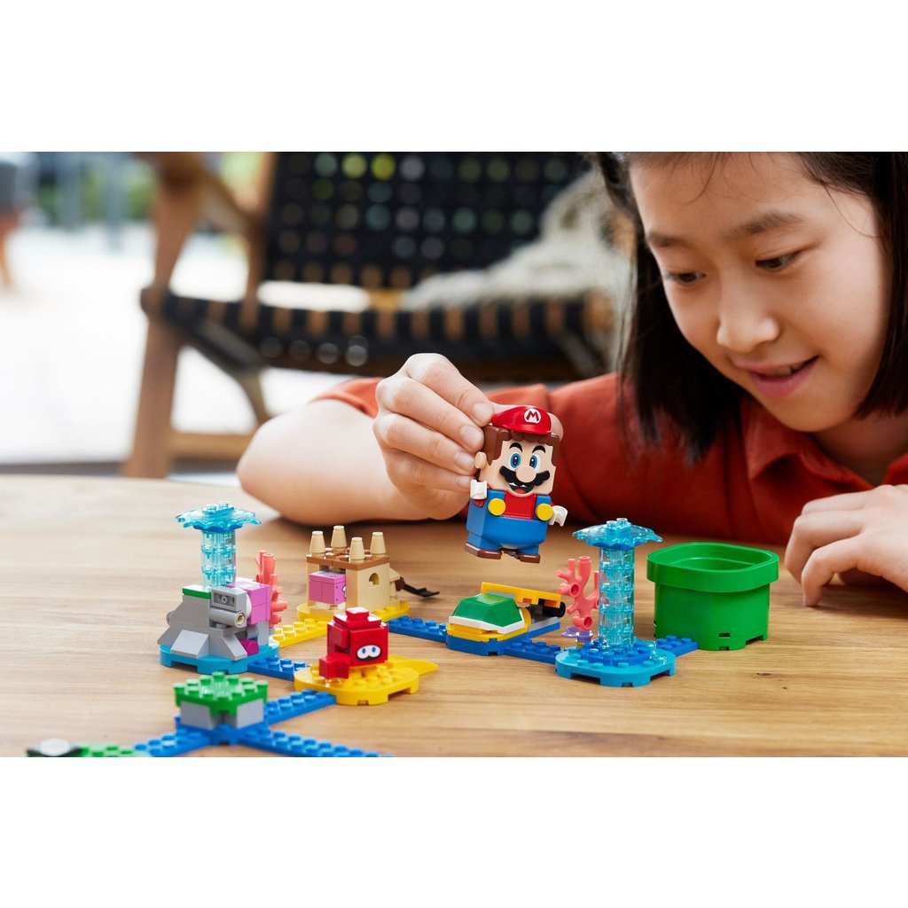 LEGO Super Mario Dorrie's Beachfront Expansion Set 71398 Building Kit;  Collectible Toy for Kids Aged 6 and up (229 Pieces)