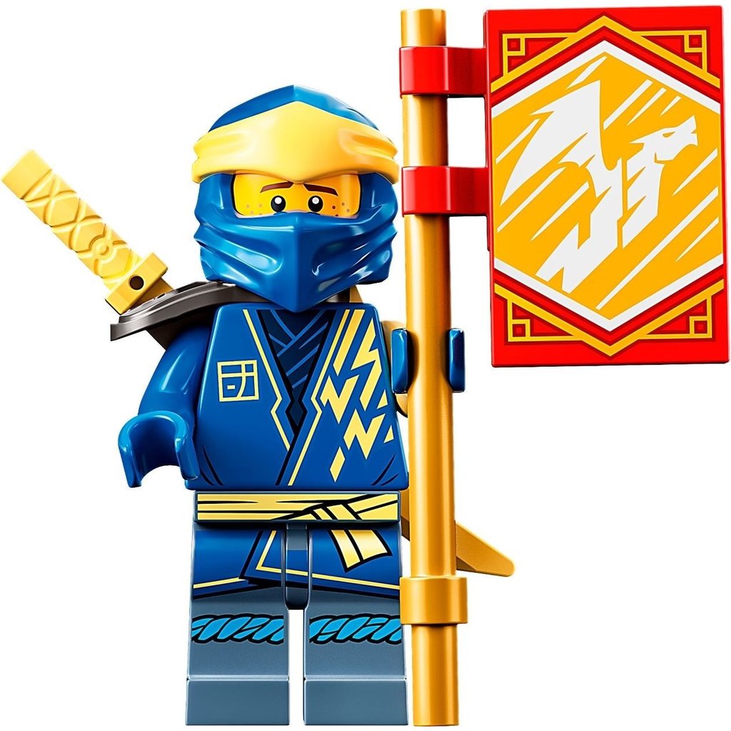 LEGO NINJAGO Jay's Thunder Dragon EVO 71760 - Toy Figure and Viper Snake  Set with Minifigures, Collectible Speed Mission Banner, Ninja Battle