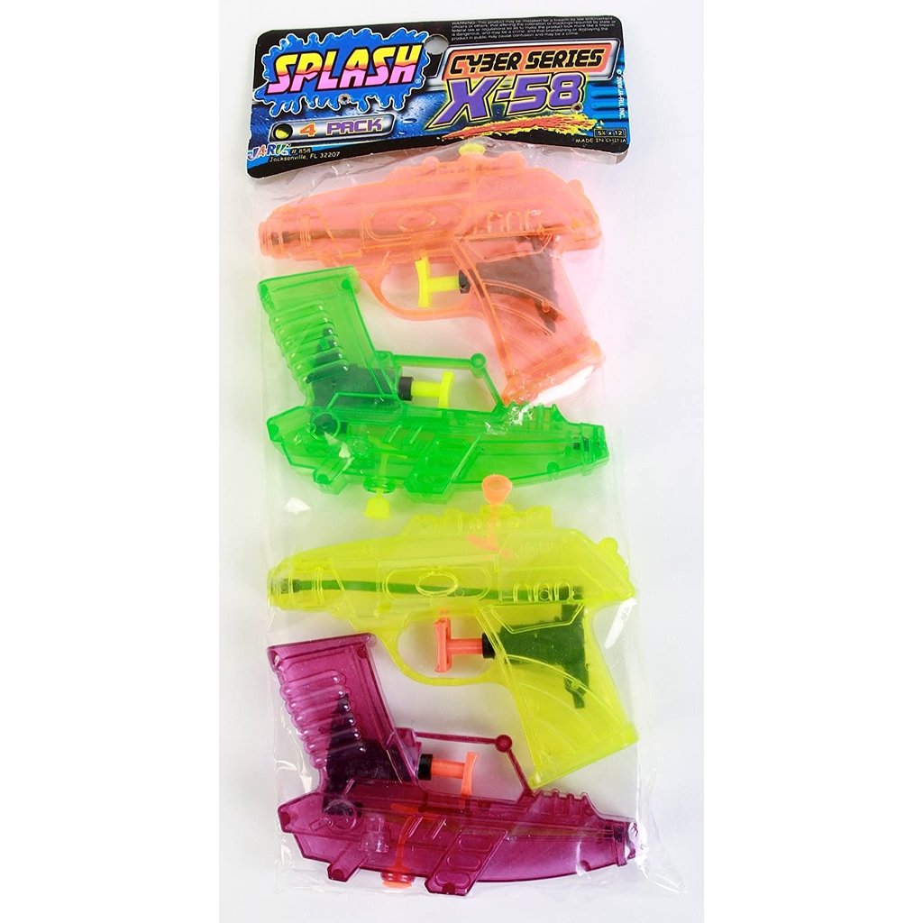 JA-RU WATER  SQUIRTERS 4 PACK