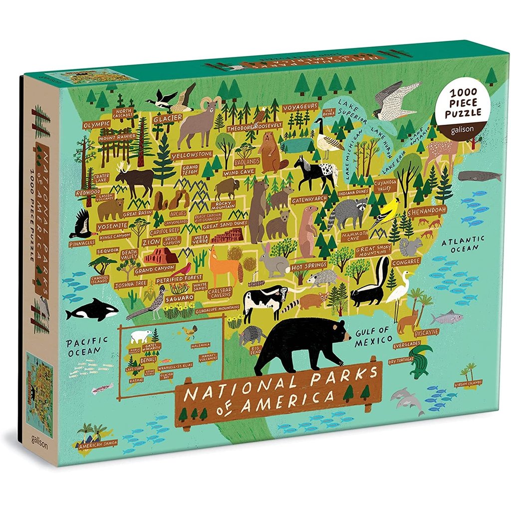 GALISON NATIONAL PARKS OF AMERICA 1000 PC PUZZLE