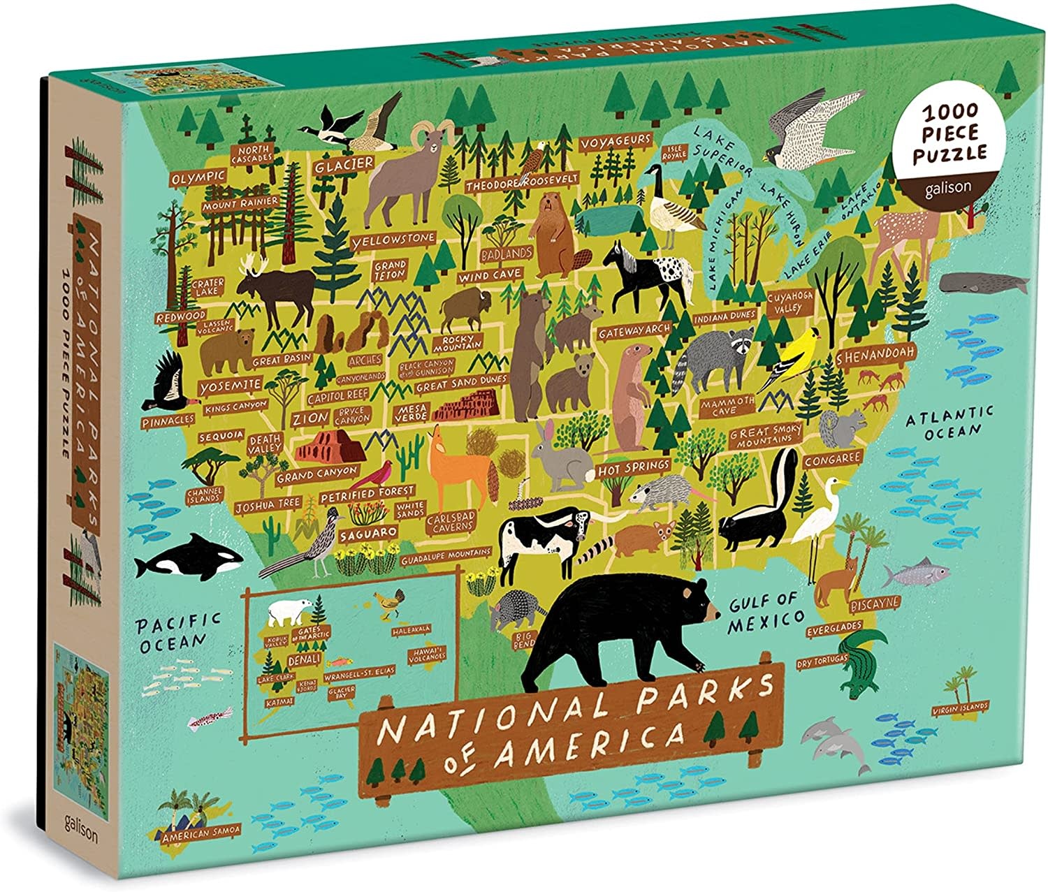 NATIONAL PARKS OF AMERICA 1000 PC PUZZLE