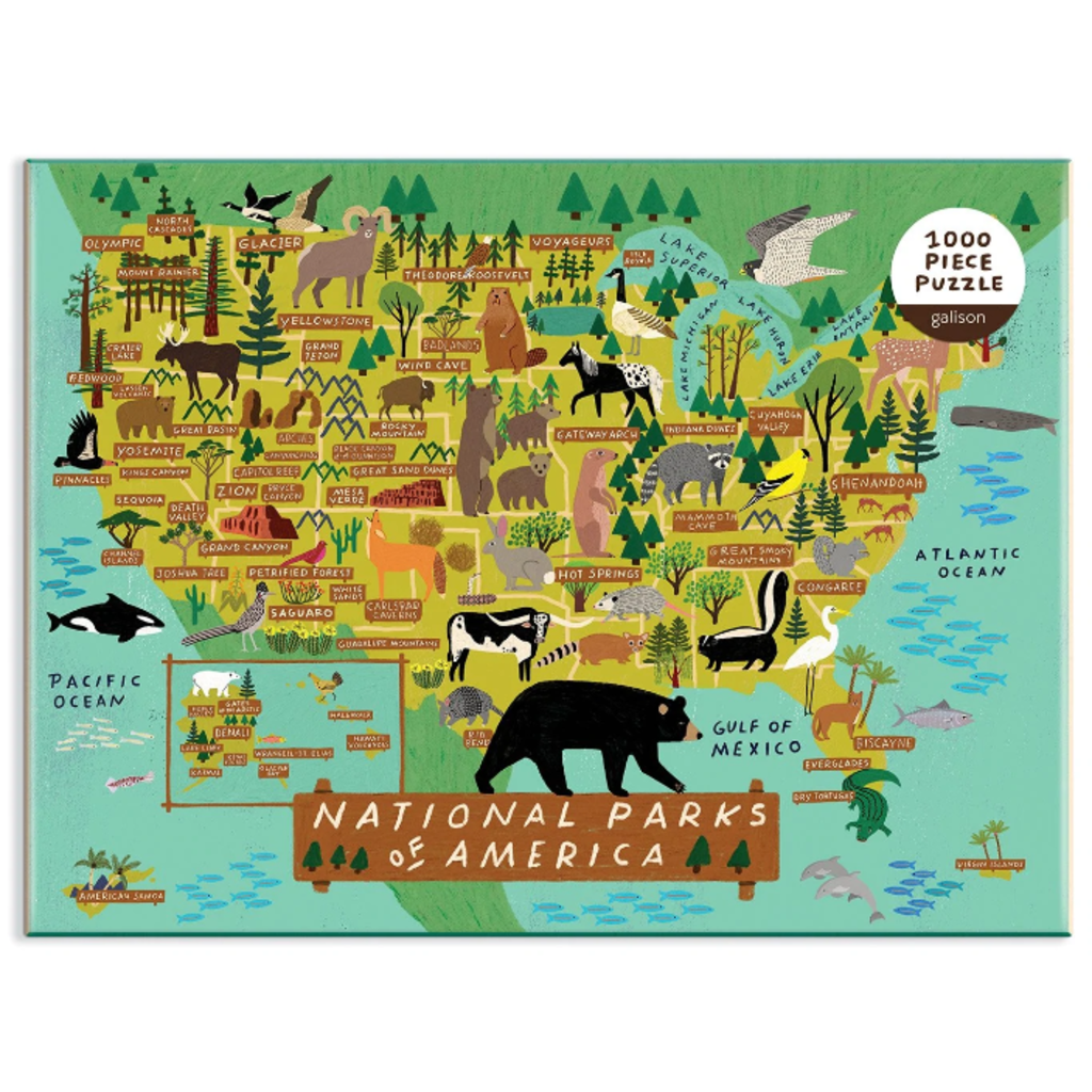 GALISON NATIONAL PARKS OF AMERICA 1000 PC PUZZLE