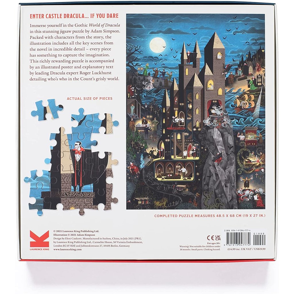 LAURENCE KING PUBLISHING WORLD OF DRACULA 1000 PC PUZZLE