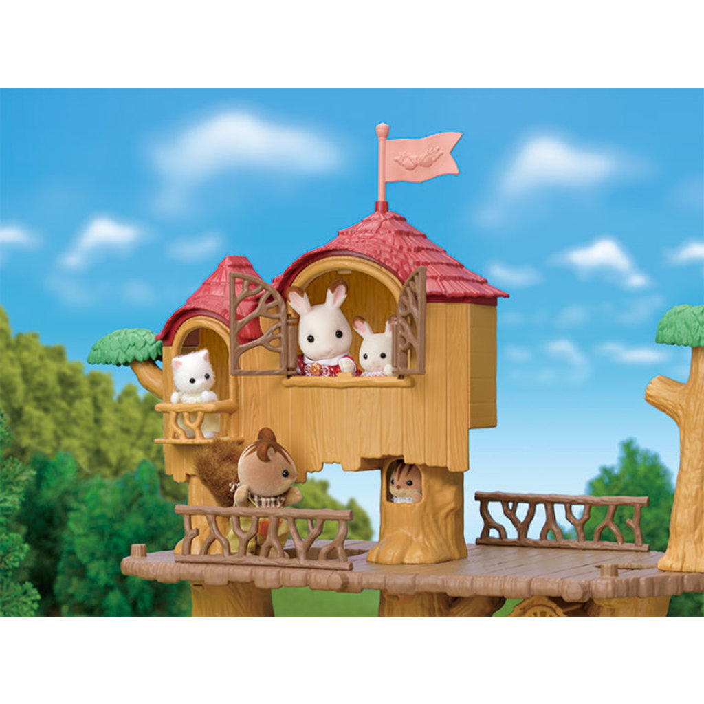 Sylvanian Families Adventure Tree House Gift Set Camping