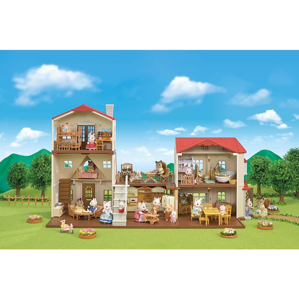 CALICO CRITTERS RED ROOF GRAND MANSION GIFT SET