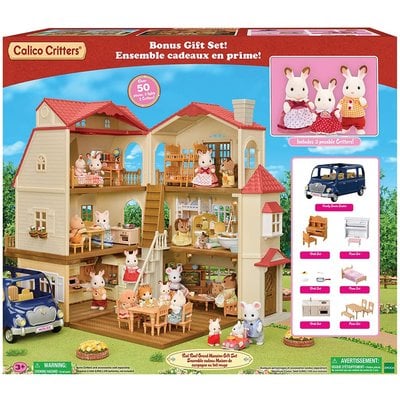 CALICO CRITTERS RED ROOF GRAND MANSION GIFT SET