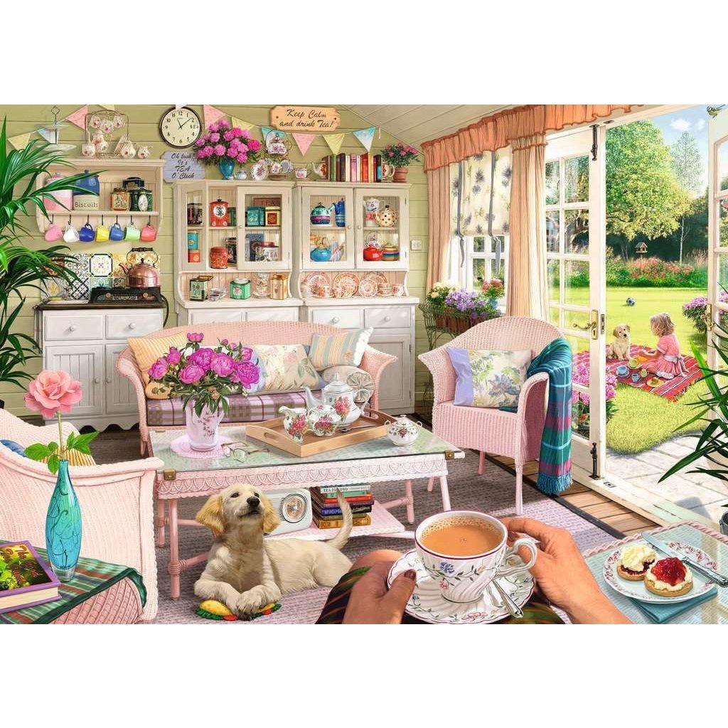 RAVENSBURGER USA THE TEA SHED 1000 PIECE PUZZLE