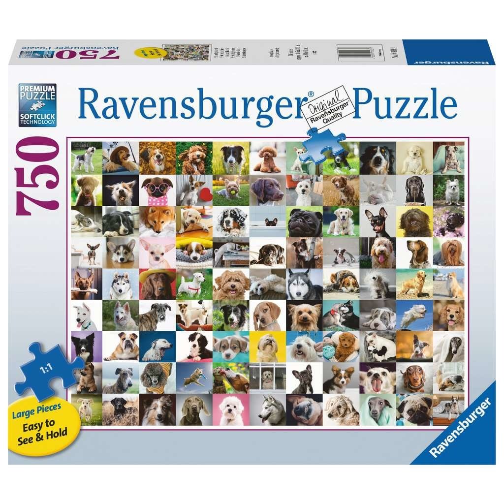 RAVENSBURGER USA 99 LOVEABLE DOGS 750 PIECE PUZZLE