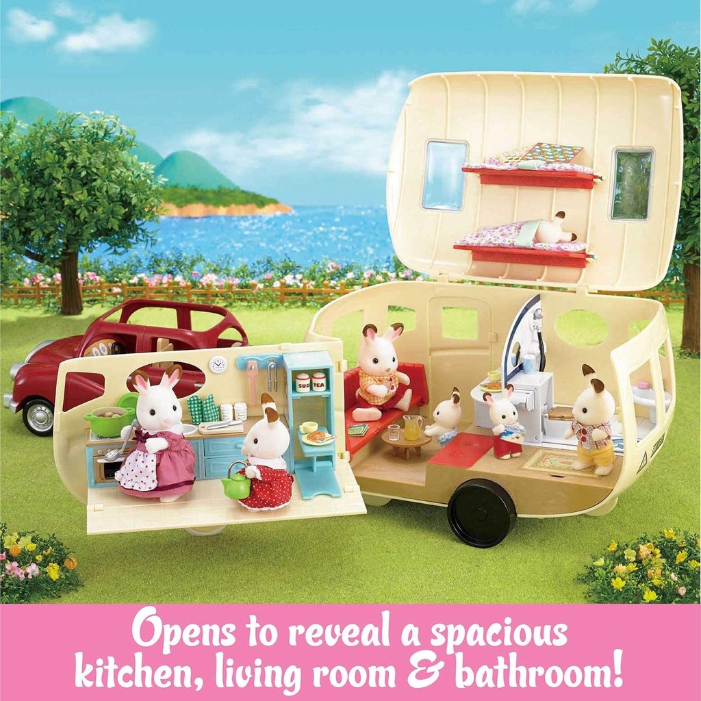 CALICO CRITTERS CARAVAN FAMILY CAMPER CALICO CRITTERS