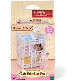 EPOCH EVERLASTING PLAY TRIPLE BABY BUNK BEDS CALICO CRITTERS**