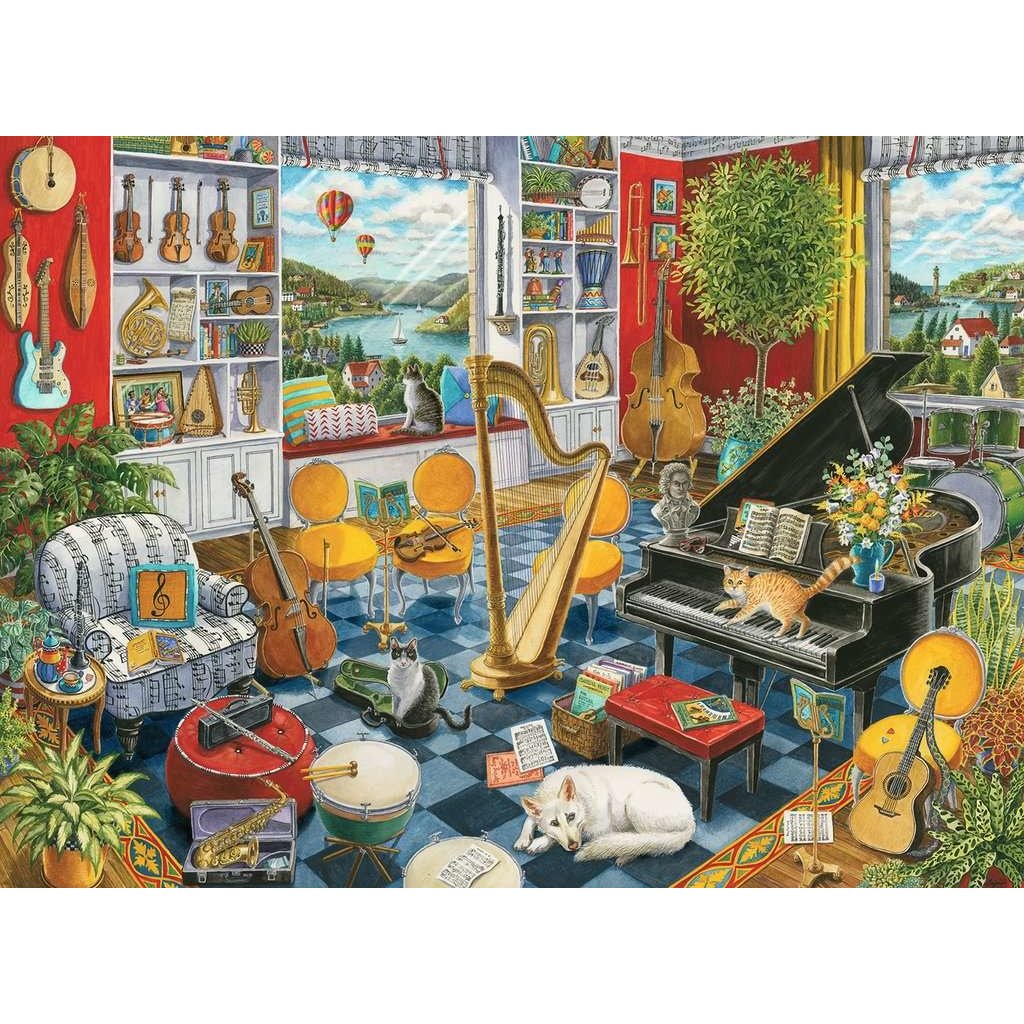 RAVENSBURGER USA THE MUSIC ROOM 500 PIECE PUZZLE
