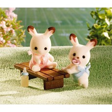 CALICO CRITTERS HOPSCOTCH RABBIT TWINS CALICO CRITTERS