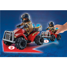 PLAYMOBIL FIRE RESCUE QUAD PLAYMOBIL