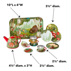 HEARTHSONG / EVERGREEN WOODLAND TIN TEA SET