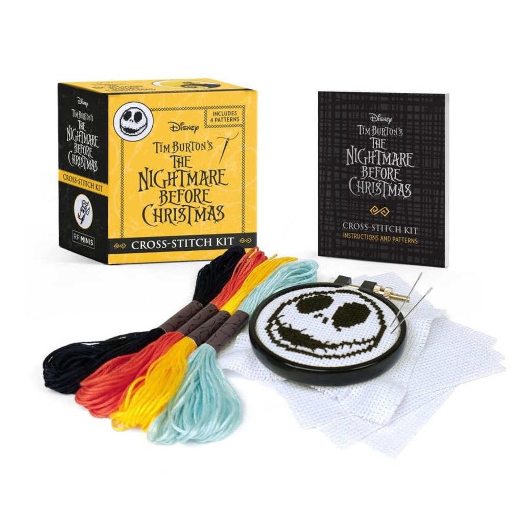 RUNNING PRESS MINIATURE DISNEY TIM BURTON'S THE NIGHTMARE BEFORE CHRISTMAS CROSS-STICH MINI KIT