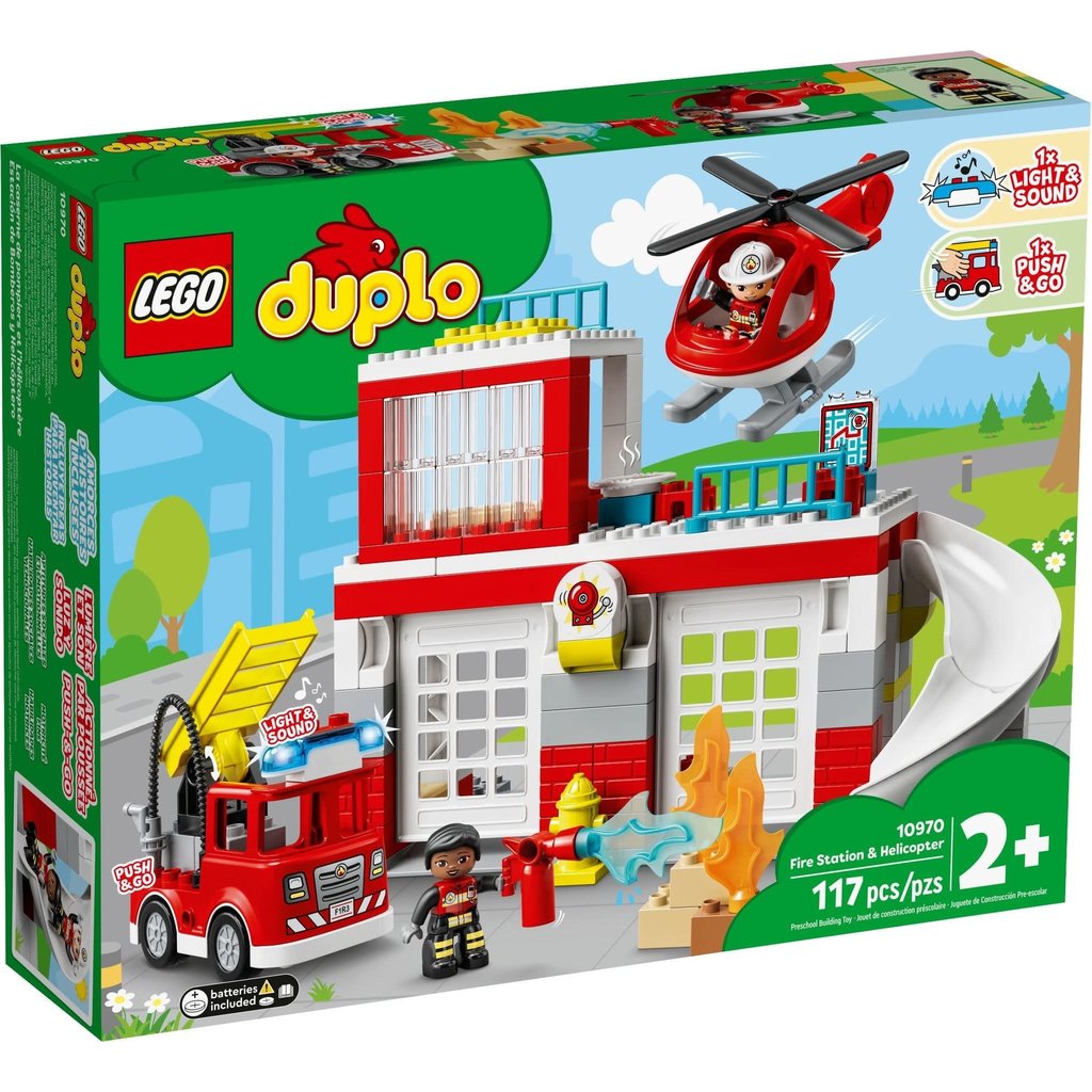 LEGO FIRE STATION & HELICOPTER