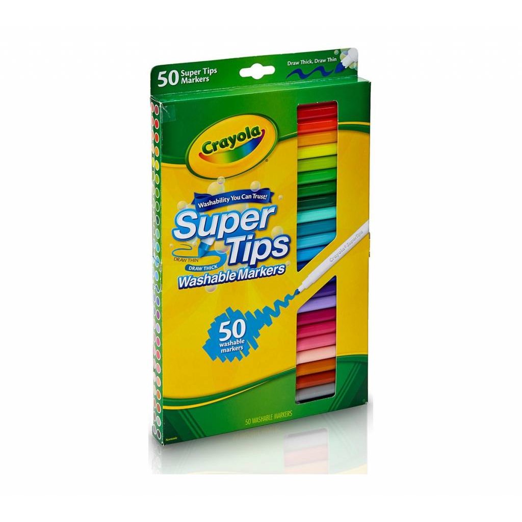 Crayola 50 Super Tips Washable Markers