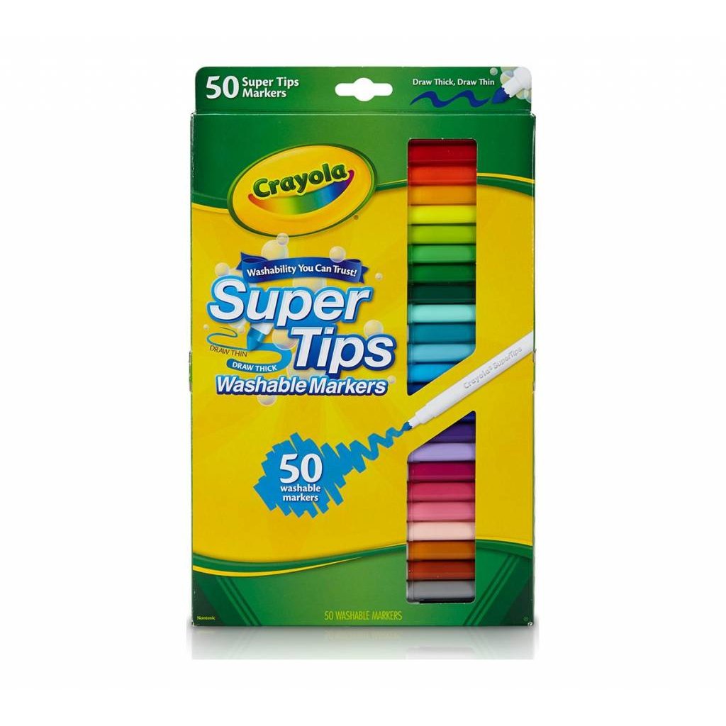 Crayola SuperTips Washable Markers - 50 count