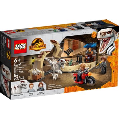 LEGO ATROCIRAPTOR DINOSAUR BIKE CHASE*