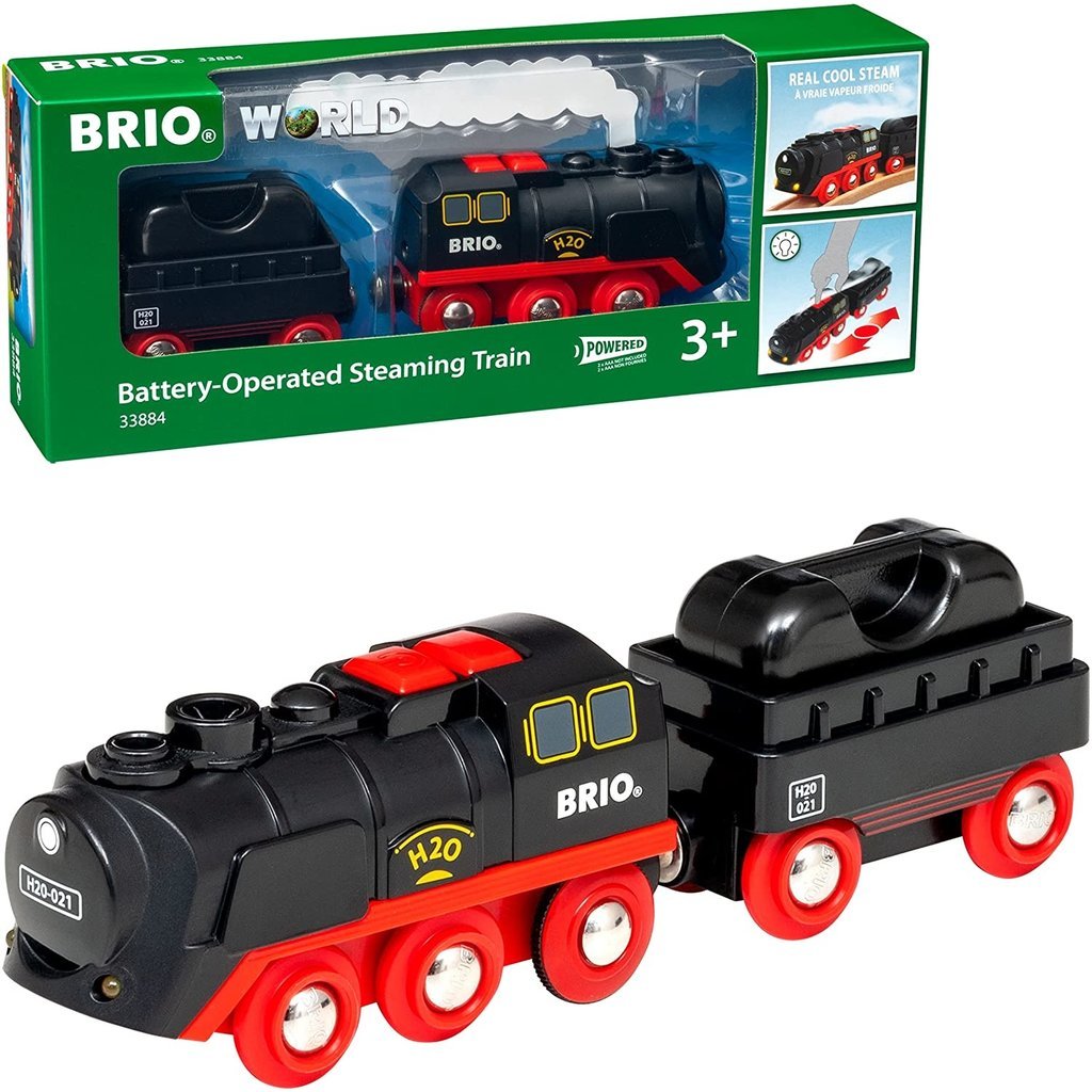 BATTERY OPERATED STEAMING TRAIN - THE TOY STORE