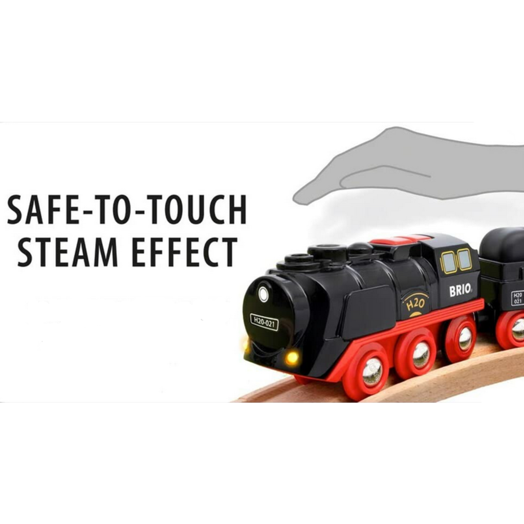 BRIO BATTERY OPERATED STEAMING TRAIN