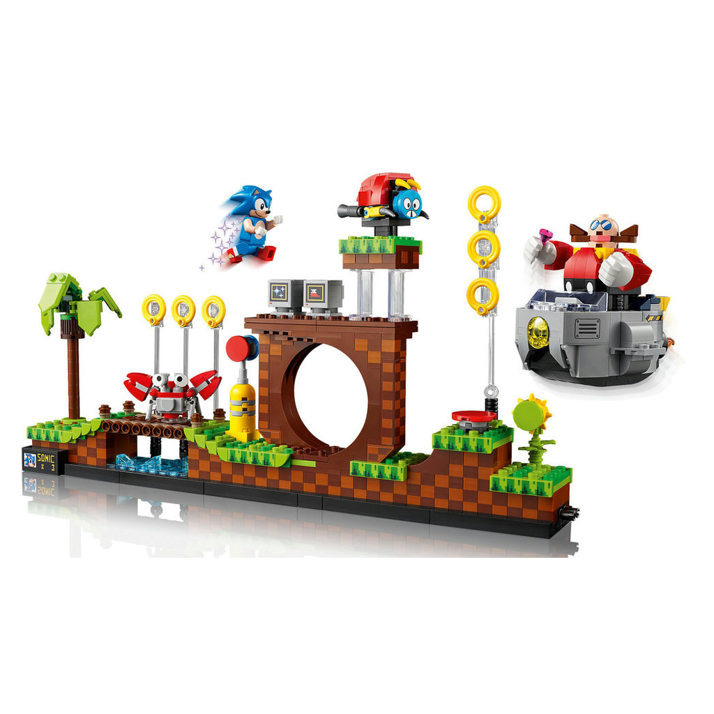 Sonic The Hedgehog Green Hill Zone Playset with Sonic Figure