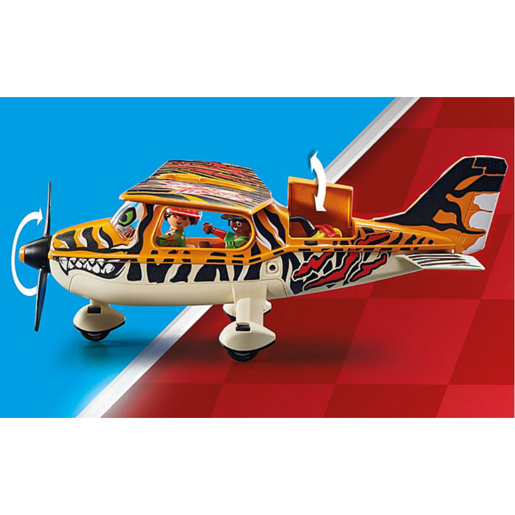 Forkæle generation Inhibere AIR STUNT SHOW TIGER PROPELLER PLANE - THE TOY STORE
