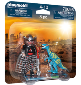 PLAYMOBIL DUOPACK VELOCIRAPTOR WITH DINO CATCHER