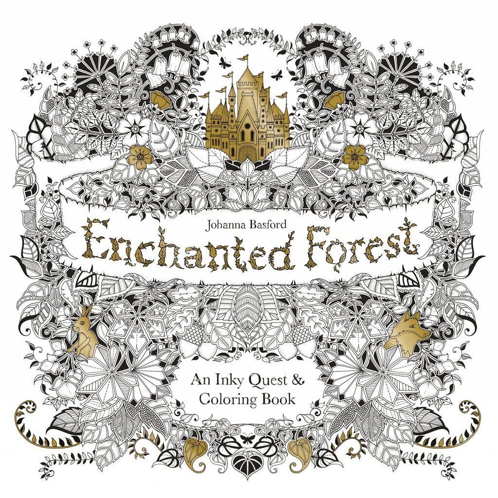 CHRONICLE PUBLISHING ENCHANTED FOREST COLORING BOOK PB BASFORD