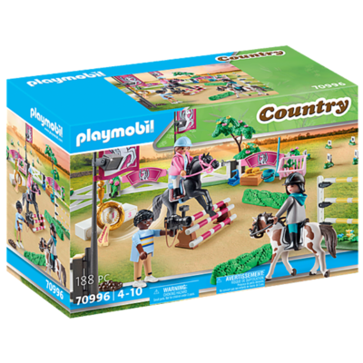  Playmobil 6927 Country Pony Farm with 2 Pony Stalls and Storage  Loft : Toys & Games