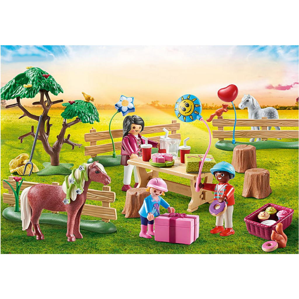 PLAYMOBIL PONY FARM BIRTHDAY PARTY