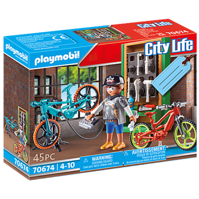 PLAYMOBIL CITY LIFE - CAMION POUBELLE AVEC EFFET LUMINEUX #70885 - PLAYMOBIL  / City Life