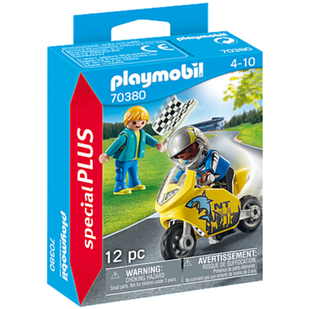 PLAYMOBIL BOYS WITH MOTORCYCLE*