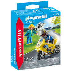 PLAYMOBIL BOYS WITH MOTORCYCLE