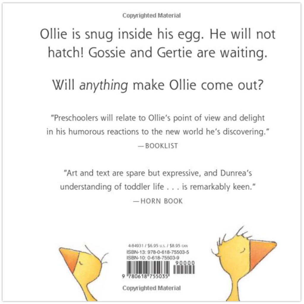 HOUGHTON MIFFLIN GOSSIE & FRIENDS OLLIE BB DUNREA