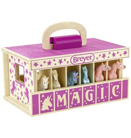 BREYER UNICORN MAGIC WOOD CARRY STABLE