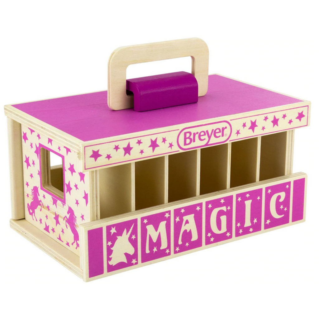 BREYER UNICORN MAGIC WOODEN  STABLE PLAYSET