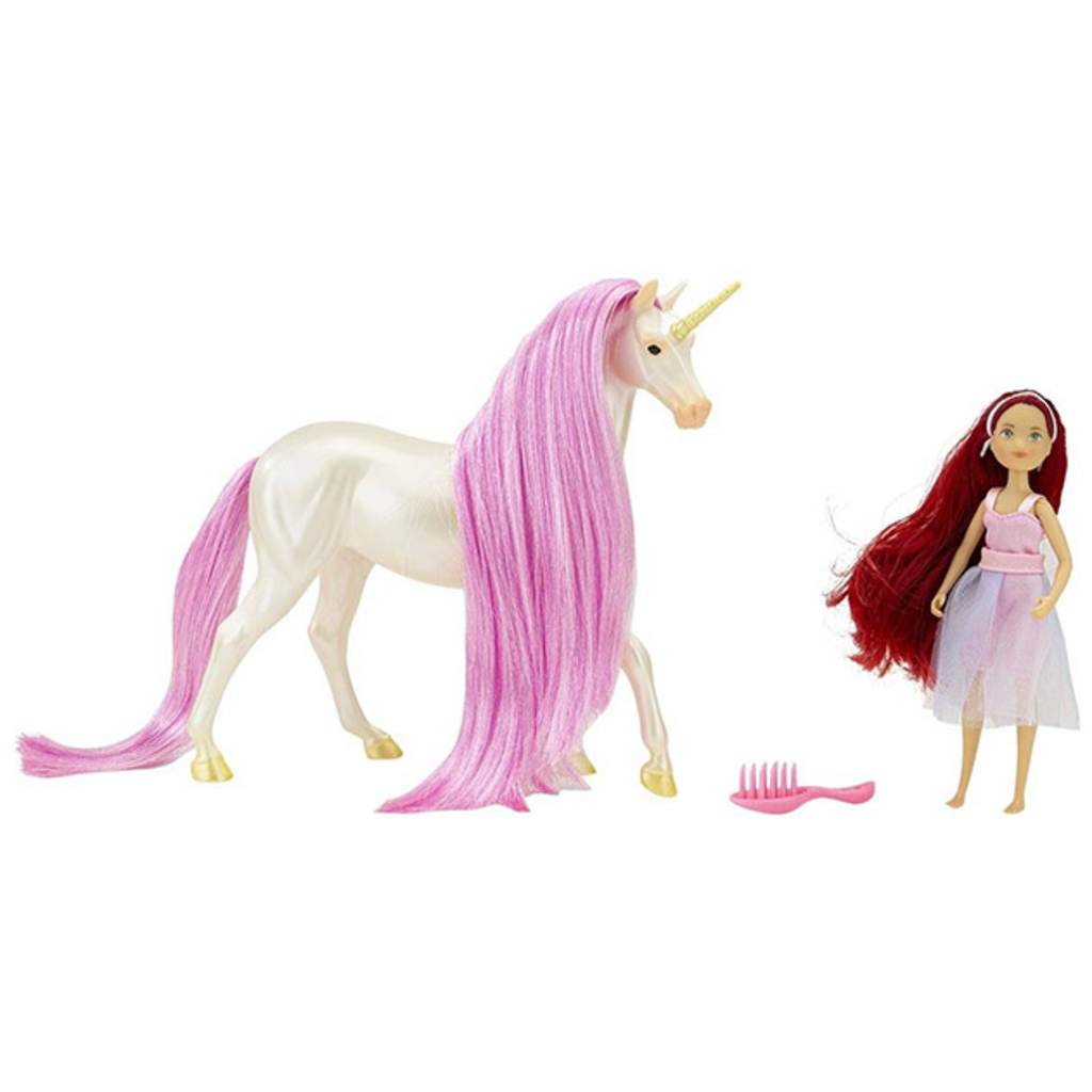 BREYER MAGICAL UNICORN & FANTASY RIDER