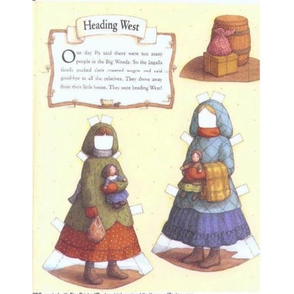 HARPERCOLLINS PUBLISHING LITTLE HOUSE PAPER DOLLS