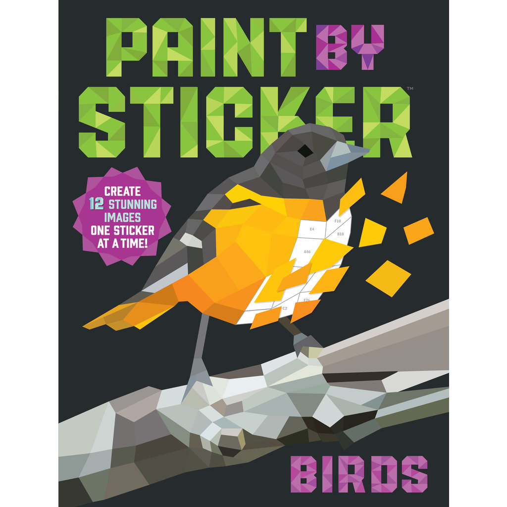 WORKMAN PUBLISHING PAINT BY STICKER: BIRDS