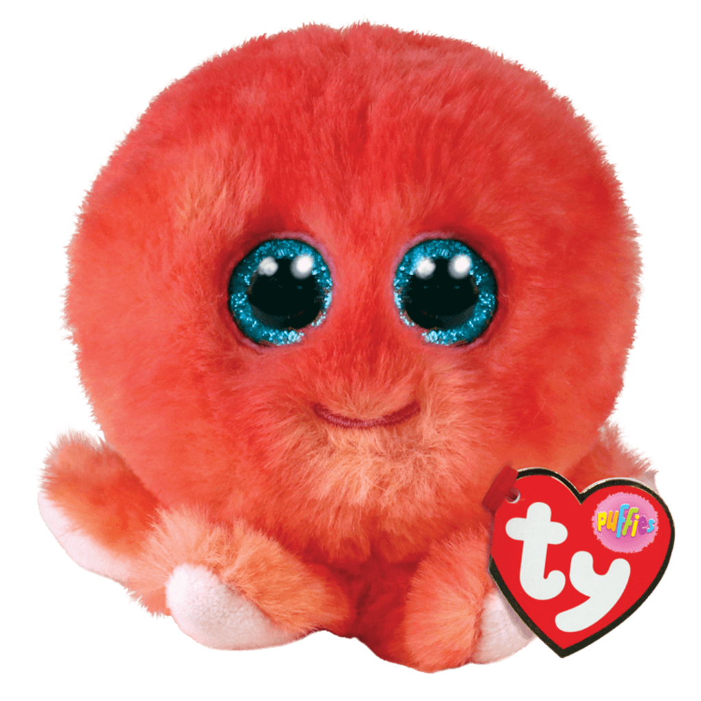 TY SHELDON CORAL OCTOPUS BEANIE BOO