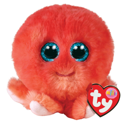 TY SHELDON CORAL OCTOPUS BEANIE BOO