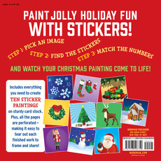 WORKMAN PUBLISHING PAINT BY STICKER HOLIDAY CHRISTMAS