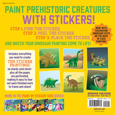 WORKMAN PUBLISHING PAINT BY STICKER KIDS DINOSAURS