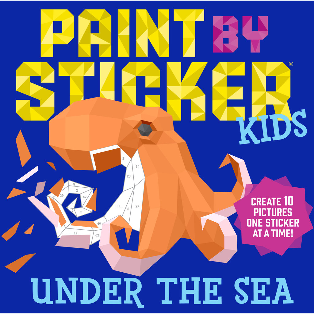 WORKMAN PUBLISHING PAINT BY STICKER KIDS UNDER THE SEA